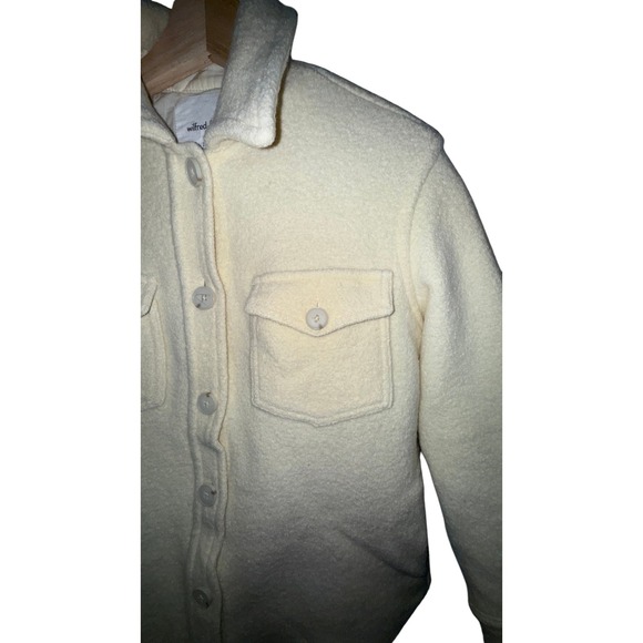 Wilfred Free The Ganna Merino Wool Shacket Size 2XS Butter Yellow - Picture 2 of 13